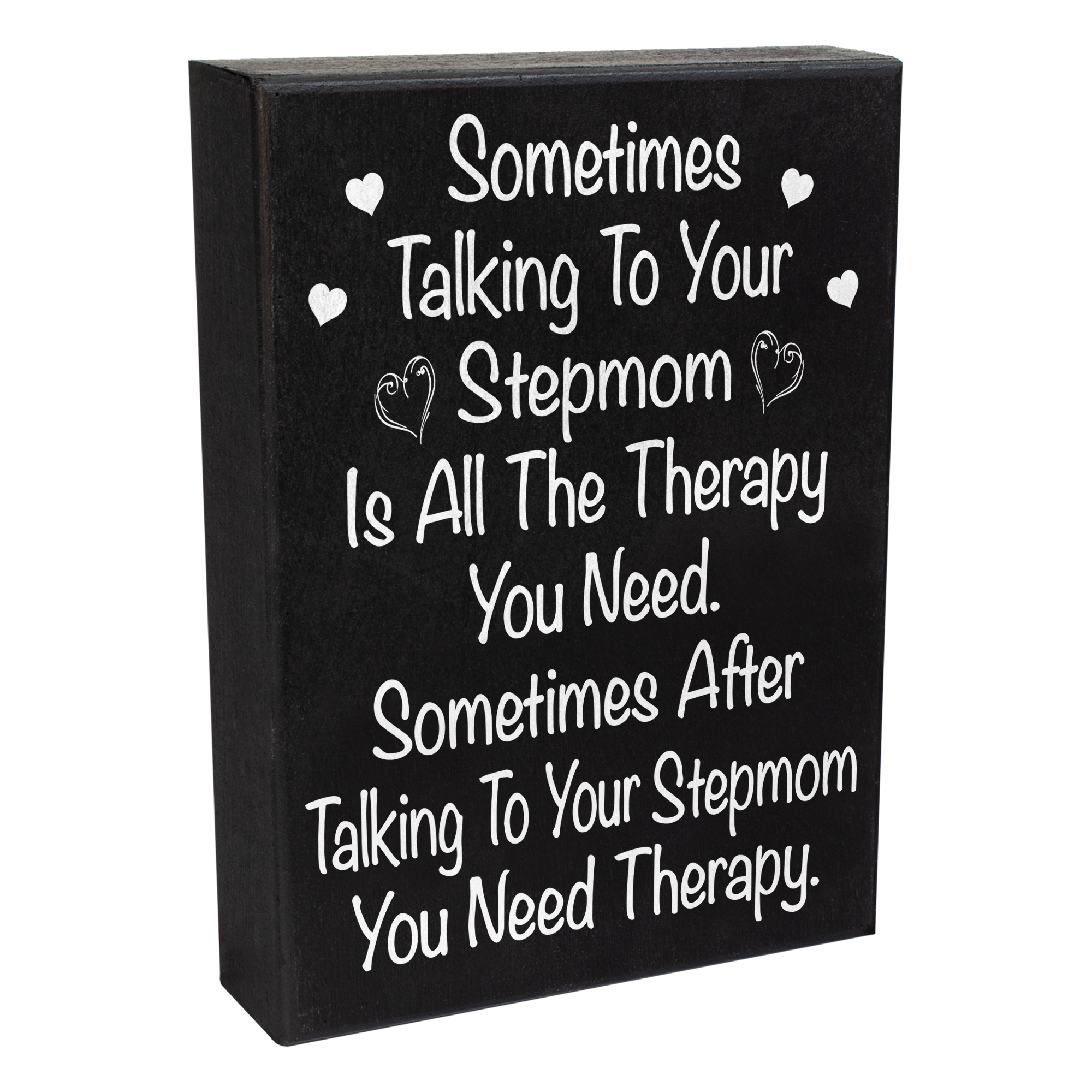 JennyGems Stepmom Gifts Sign Decor, Funny Stepmom Birthday Gifts, Gag Gift for Stepmother, Sarcastic Humor, Bonus Mom Gifts, 6x8 Inches, Made in USA