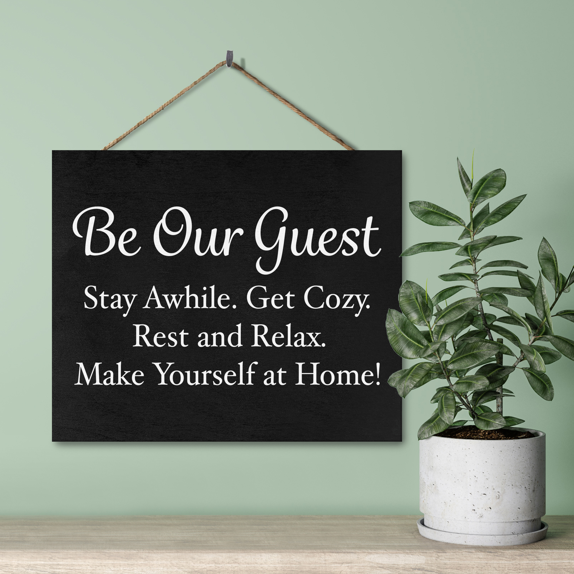 welcome guest sign