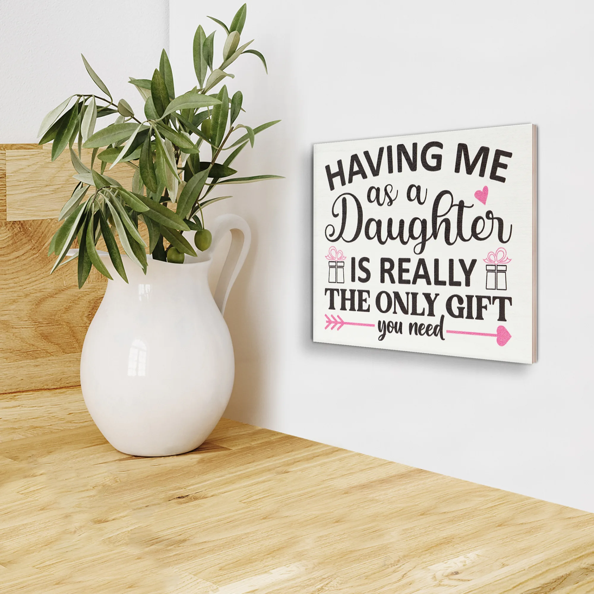 Having Me As A Daughter Is Really The Only Gift You Need Greeting Card –  The Cult of Print